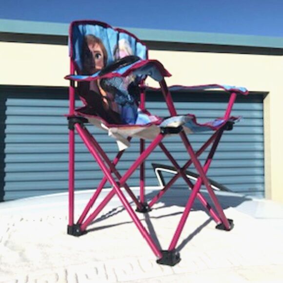 Frozen II - Anna & Elsa . {2} New Camping Chairs & Pre-Owned {4-12} Girls Dress - Picture 6 of 10